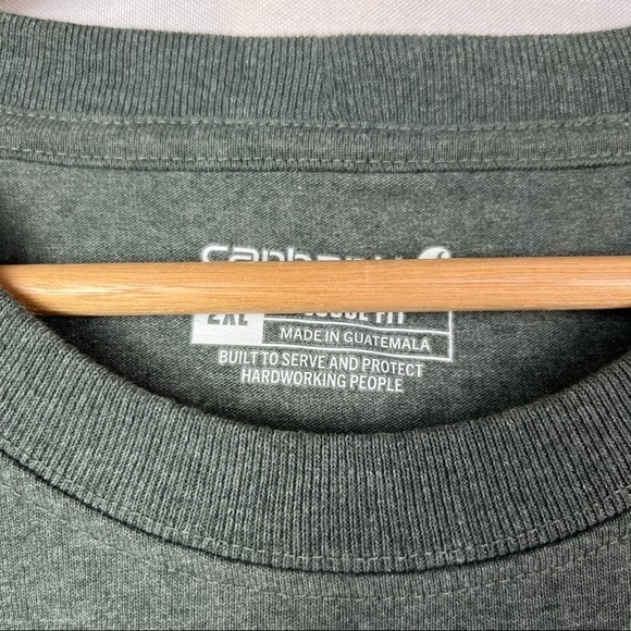 Carhartt Dark Gray Pocket Front Short Sleeve T-Shirt 2XL - Picture 4 of 4